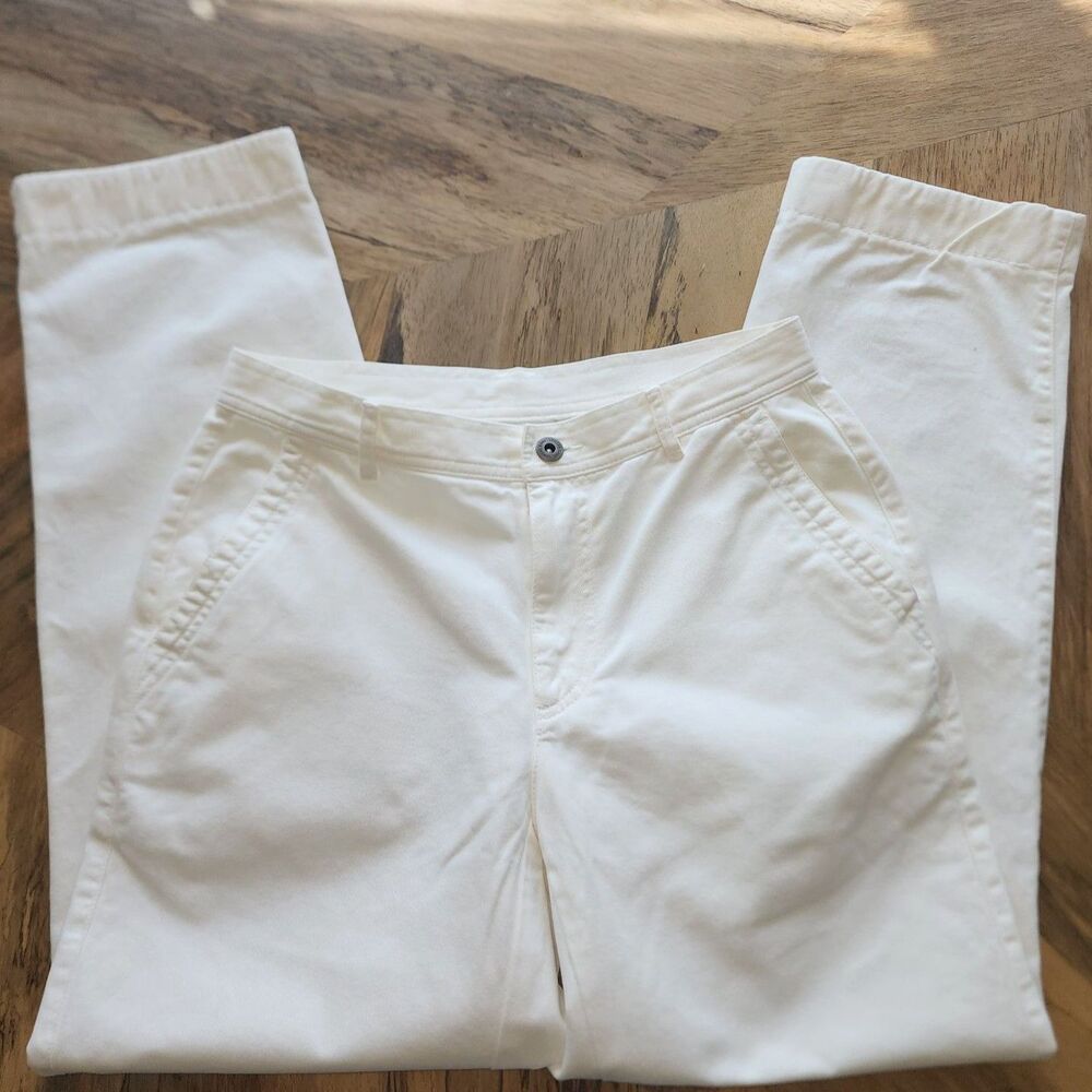Vintage 90's Liz Claiborne White Tapered Leg Jeans Sz 8P